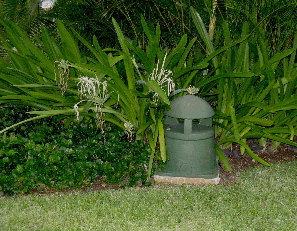 AtlasIED GST-G All Weather Outdoor Landscape Speaker with Tall Base and 32-Watt 70V Transformer - view 2