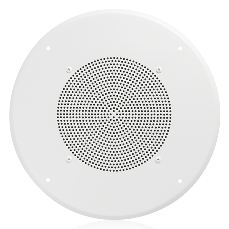 AtlasIED HD72W 8" In-Ceiling Speaker with 4-Watt 25V/70V Transformer and 62-8 Baffle