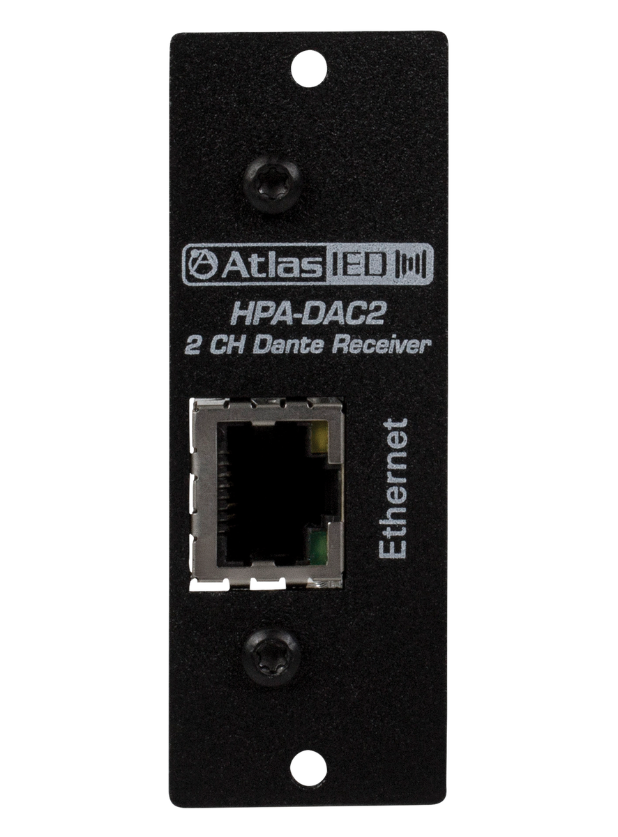 AtlasIED HPA-DAC2 Two-Input Dante® Accessory Card for HPA Amplifiers - view 2
