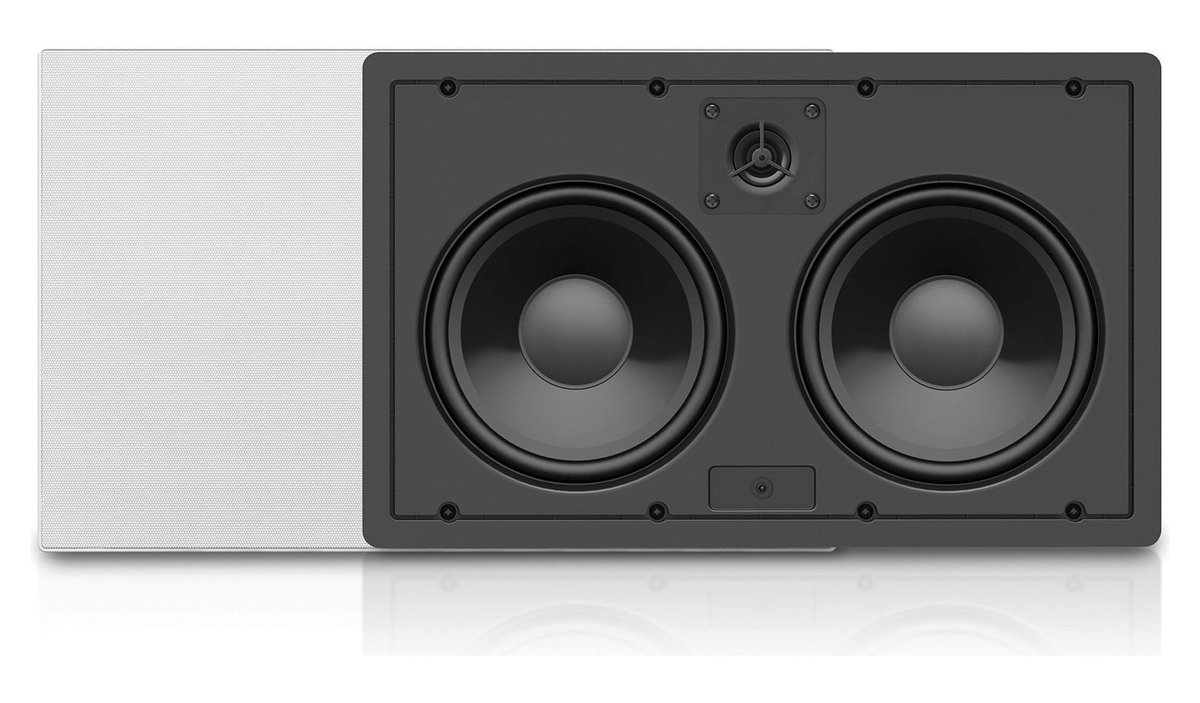 AtlasIED LCRM62 Dual 6.5 inch 2-Way 65W RMS 8 Ohm In-Wall LCR Speaker