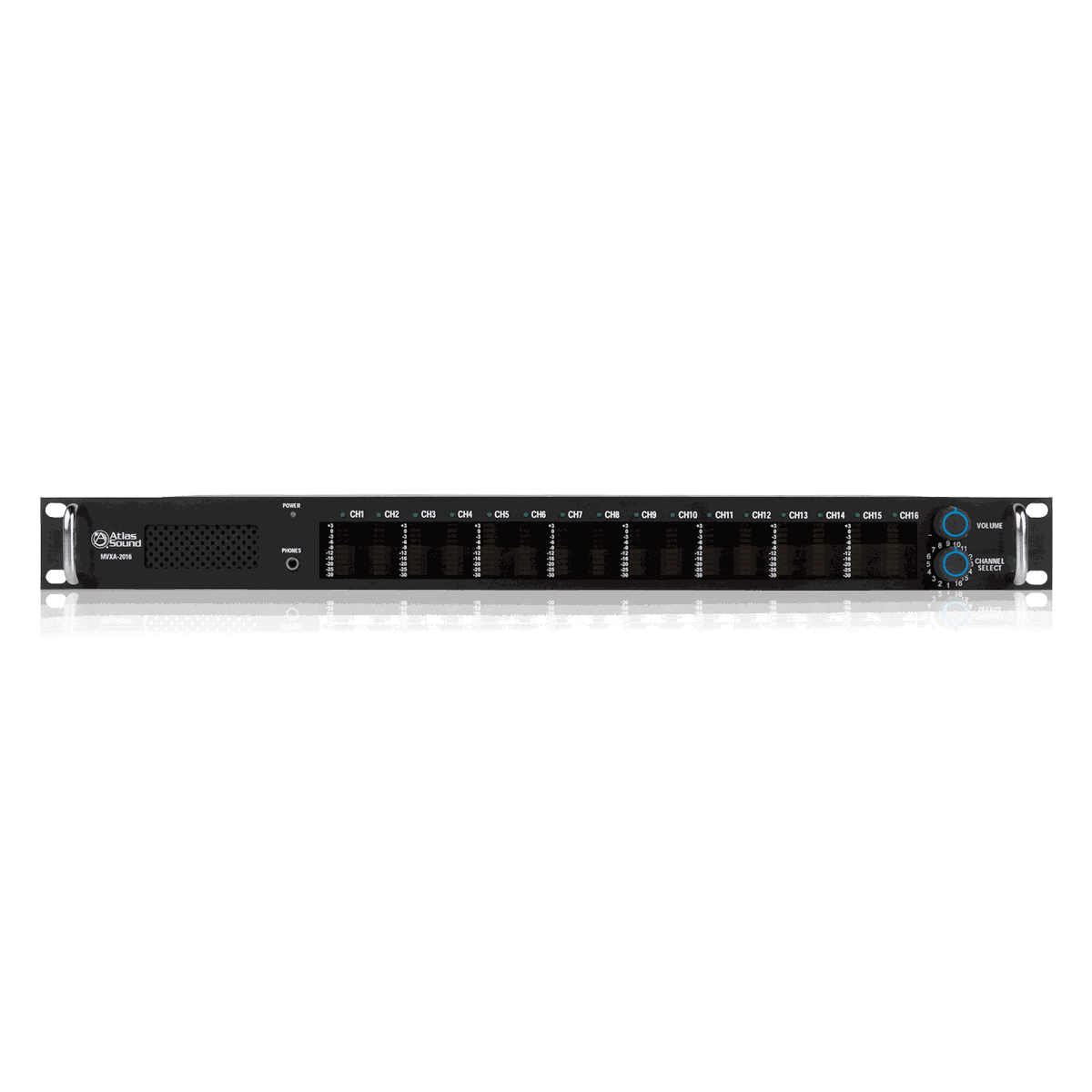 AtlasIED MVXA-2016 16 Channel Active Audio Monitor Panel