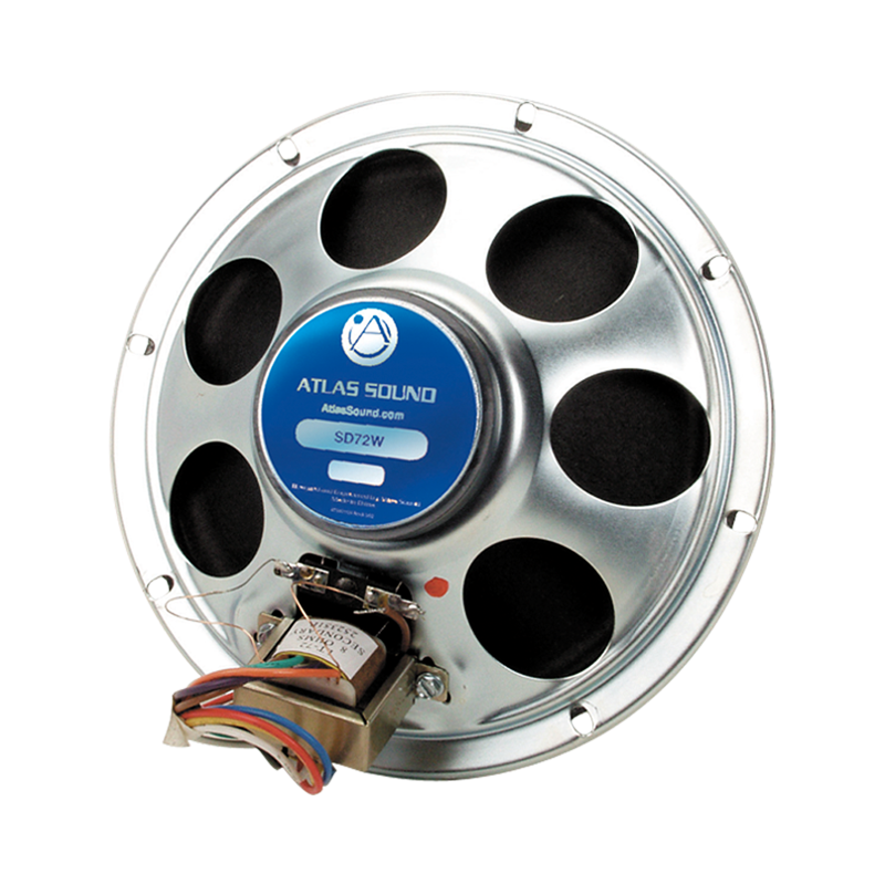 AtlasIED SD72 8" Dual Cone In-Ceiling Speaker with 25V/70V 5-Watt Transformer - view 2