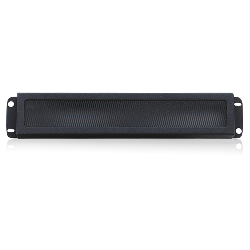 AtlasIED SEC2 19" Rack Mount Security Panel, 2RU, Ebony Black