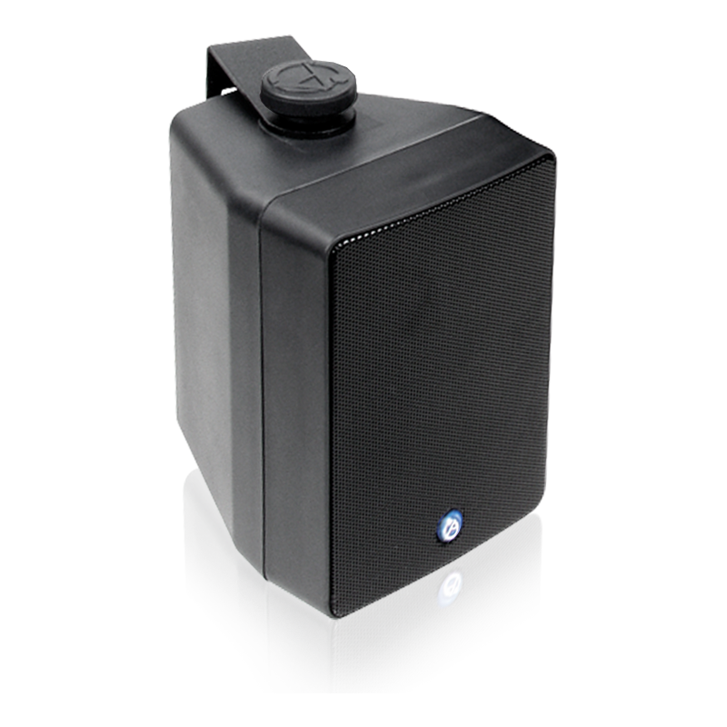 AtlasIED SM42T-B 4" 2-Way All Weather Speaker with 16-Watt 70V/100V Transformer (Black) - view 2