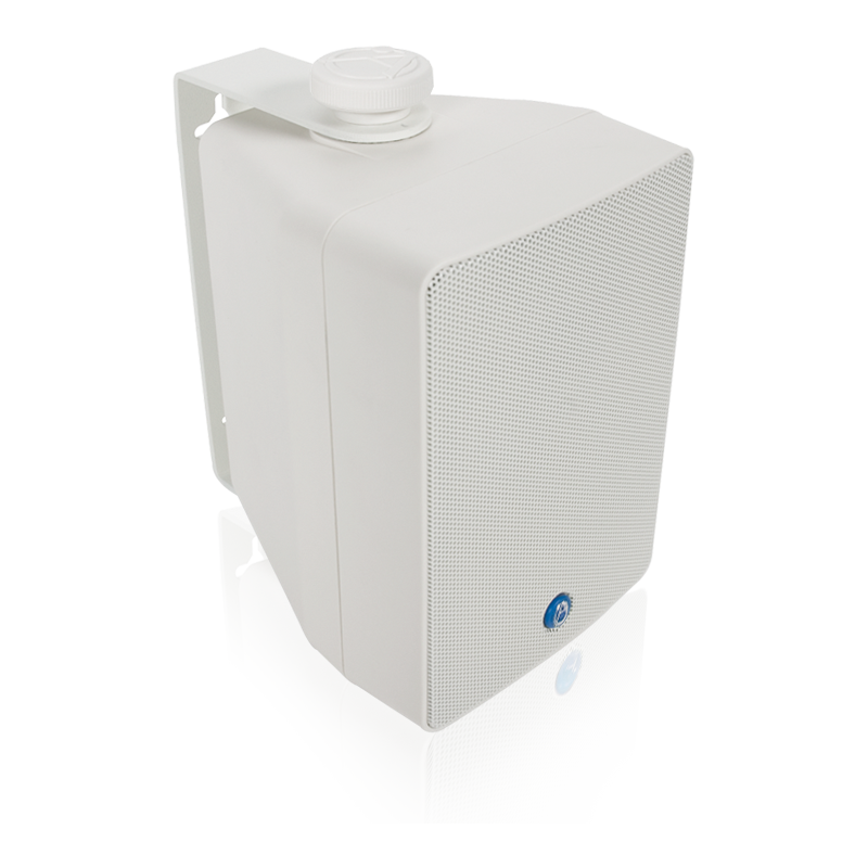 AtlasIED SM42T-WH 4" 2-Way All Weather Speaker with 16-Watt 70V/100V Transformer (White)