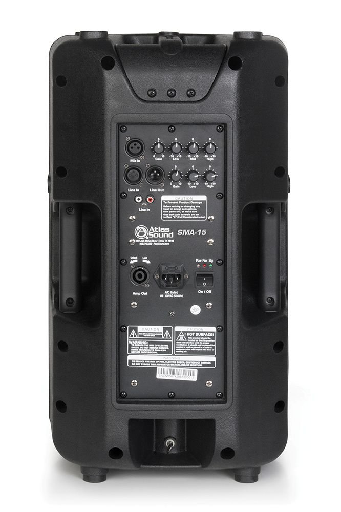 AtlasIED SMA-15 15" 2-Way Powered Portable Speaker - view 2