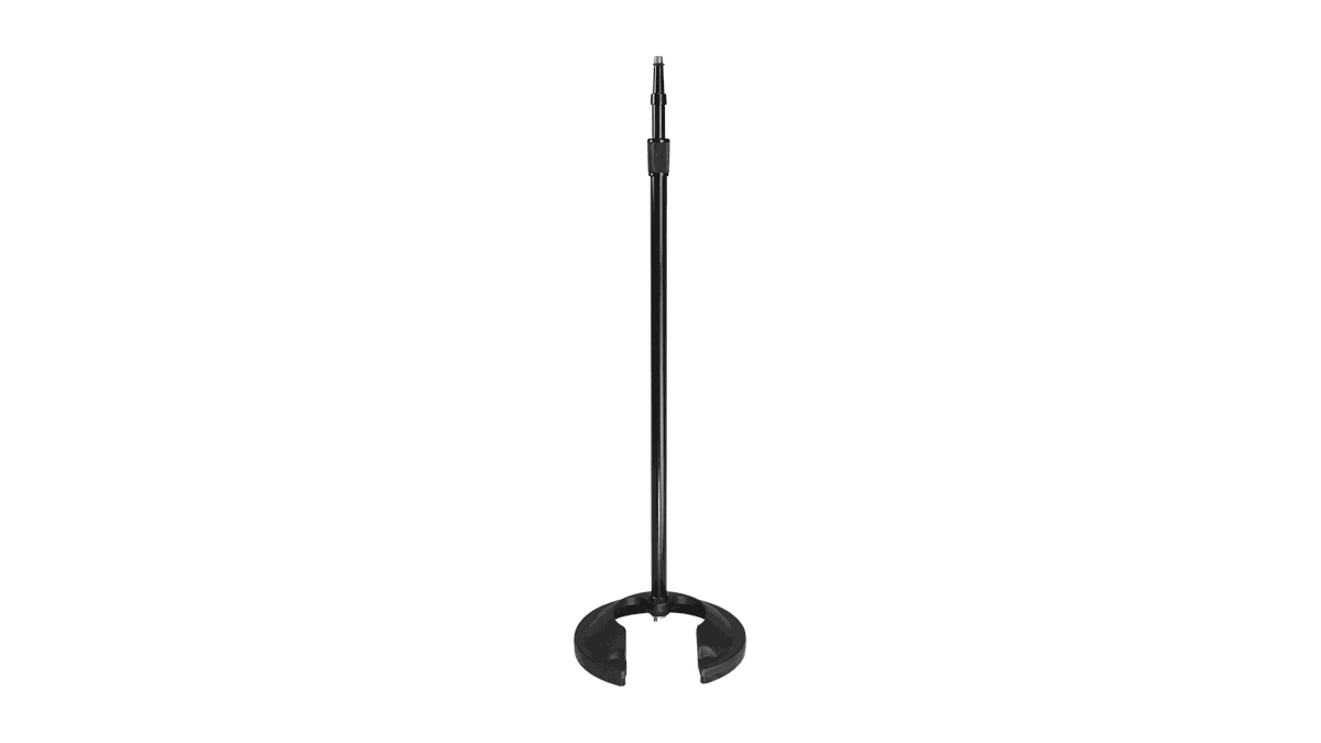 AtlasIED SMS20BIR Heavy Duty Stacking Mic Stand w/Isolation Ring - Ebony - view 2