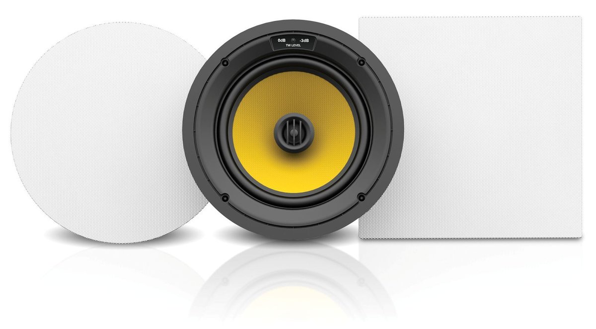 AtlasIED T825CW THUNDER Series T825CW 8 inch 2-Way 125W RMS 6 Ohm In-Wall/In-Ceiling Speaker