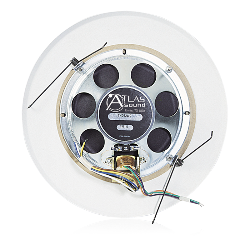 AtlasIED THD72WC 8" In-Ceiling Speaker with 4-Watt 25V/70V Transformer and T62-8 Torsion Baffle - view 2