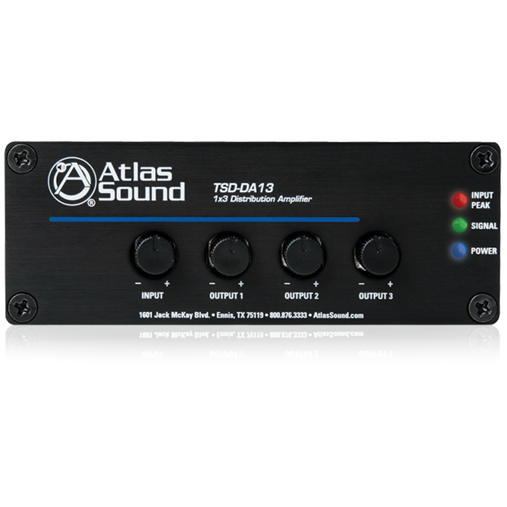 AtlasIED TSD-DA13 1 x 3 Distribution Amplifier