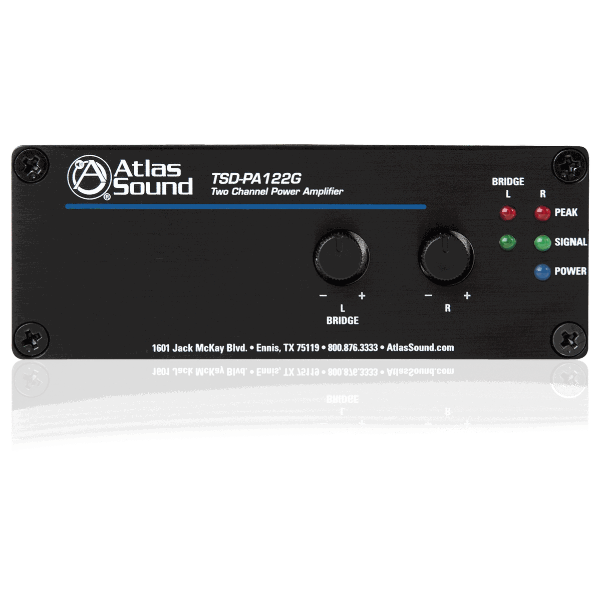AtlasIED TSD-PA122G 12W x 2 @ 4Ω 2-Channel Power Amplifier