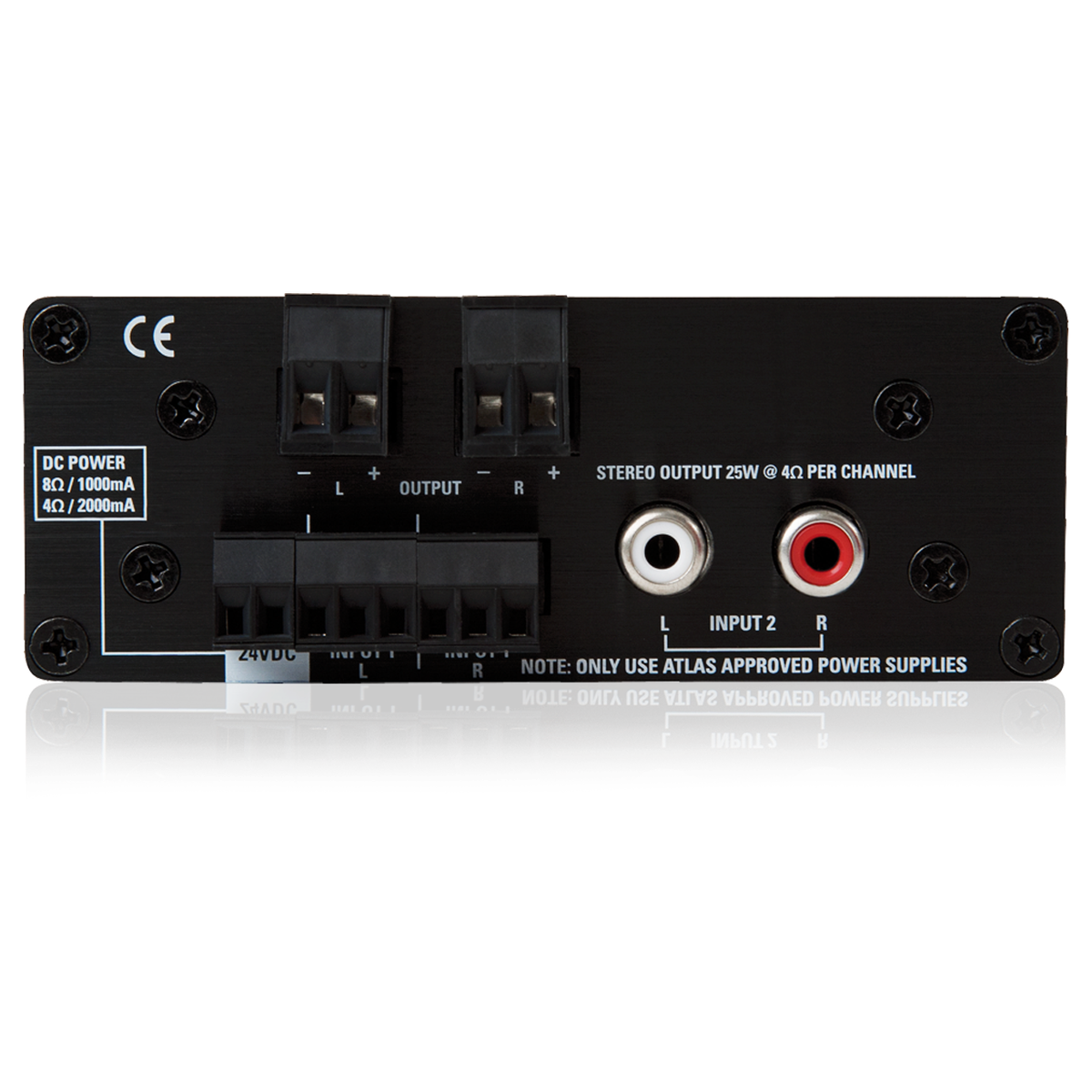 AtlasIED TSD-PA252G 25W x 2 @ 4Ω Two-Channel Power Amplifier - view 2