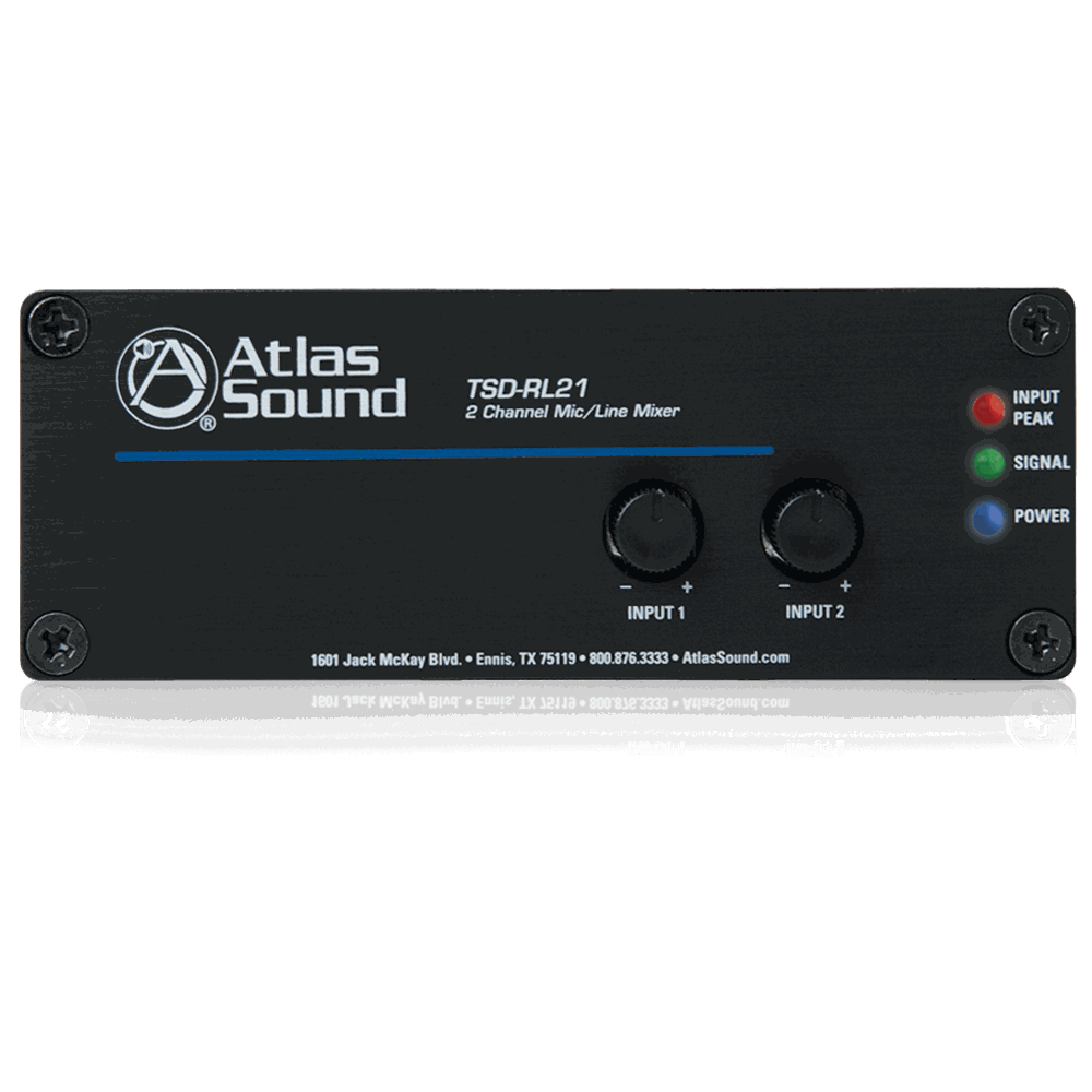 AtlasIED TSD-RL21 Two Channel Mixer