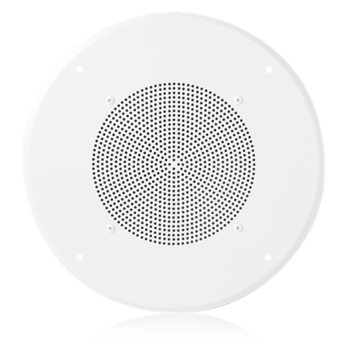 AtlasIED UHT70C-U51-8 8" In-Ceiling Speaker for Fire Signaling with 5-Watt 70V Transformer and U51-8 Baffle