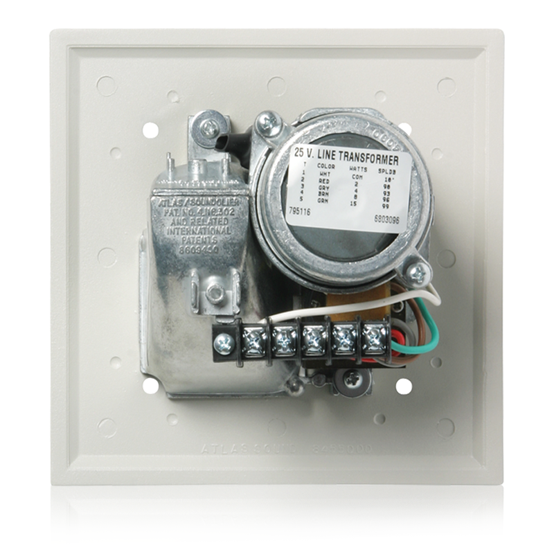 AtlasIED VTF-157UCN Voice/Tone Recessed Compression Driver Speaker with 15-Watt 70V Transformer - Gray - view 2