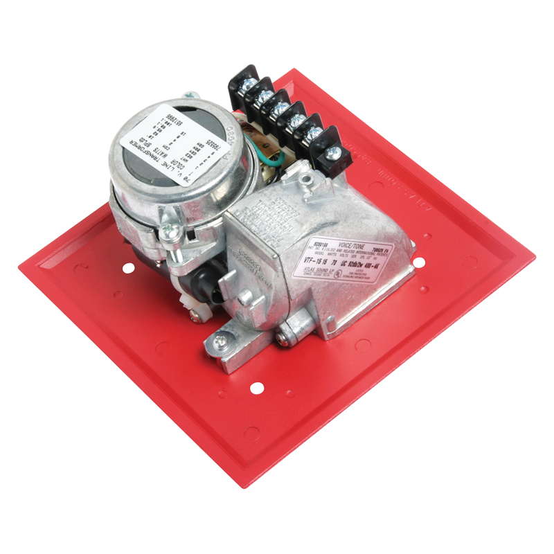 AtlasIED VTF-157UCR Voice/Tone Recessed Compression Driver Speaker with 15-Watt 70V Transformer - Red - view 2