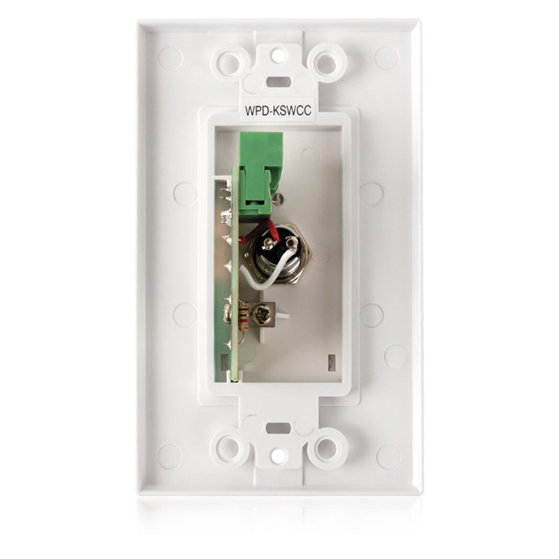 AtlasIED WPD-KSWCC Wall Plate Key Switch, Hard Contact Closure - view 2