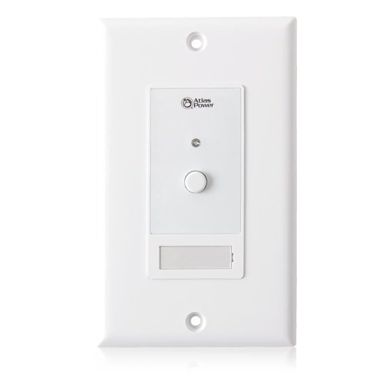 AtlasIED WPD-SWCC Wall Plate Push Button Switch, Hard Contact Closure