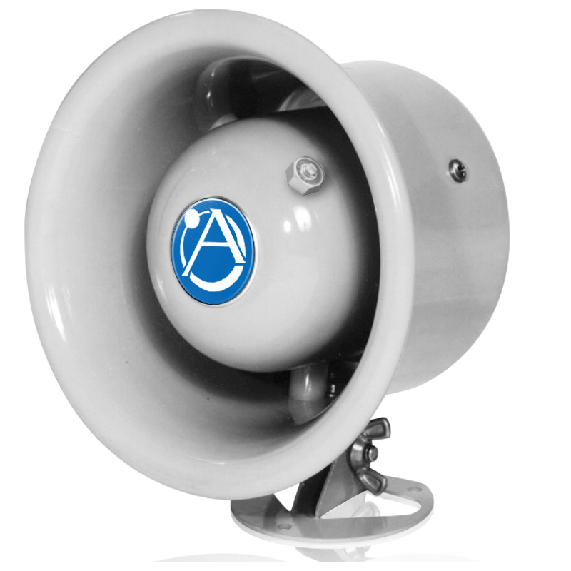 AtlasIED WR-5AT Small Format Weather Resistant Horn Speaker with 70.7V 7.5W Transformer