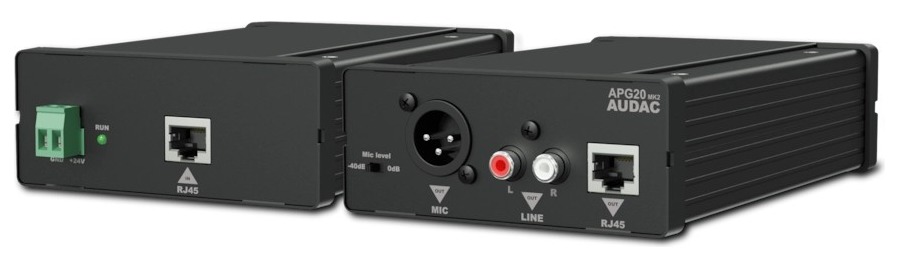 AUDAC APG20 Active audio transceivers RCA