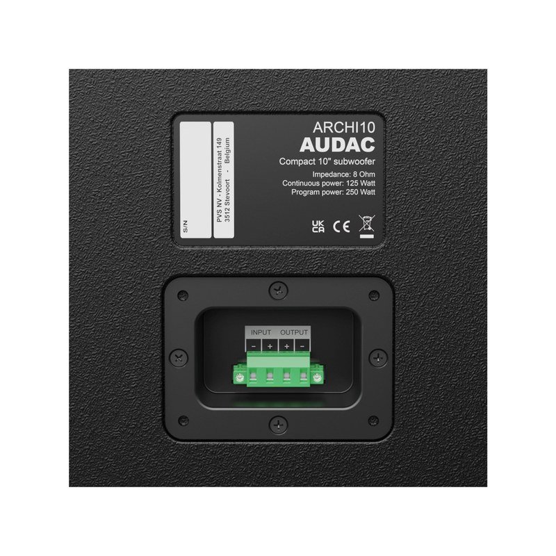 AUDAC ARCHI10 Compact 10 inch architectural subwoofer - view 4
