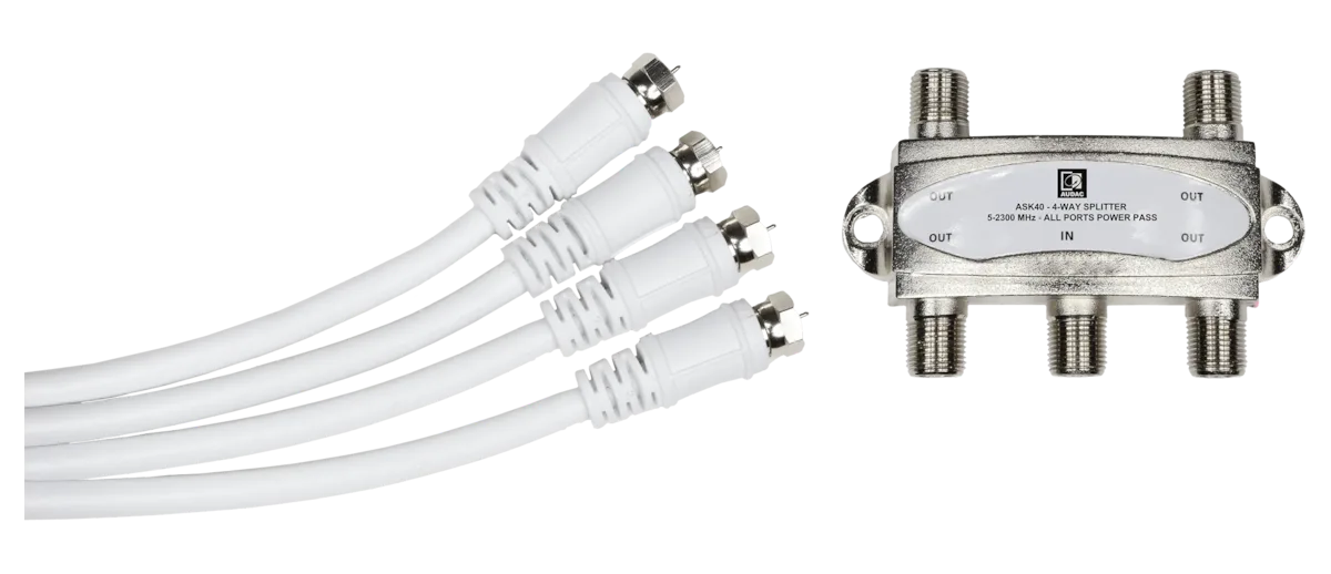 AUDAC ASK40S 4-Way Antenna Splitter Kit