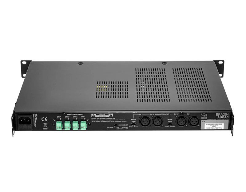 AUDAC EPA254 Quad-channel Class-D amplifier 4 x 250W - crossover - view 4