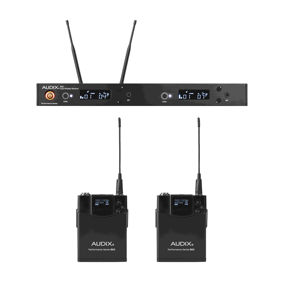 Audix AP42BP Dual-Channel Wireless Bodypack System