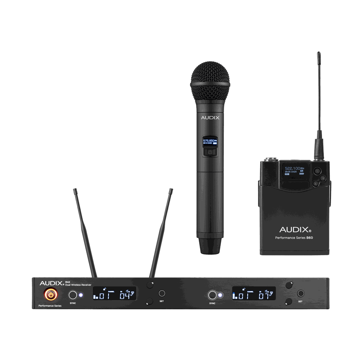 Audix AP42C2BP Dual-Channel Combo Wireless System