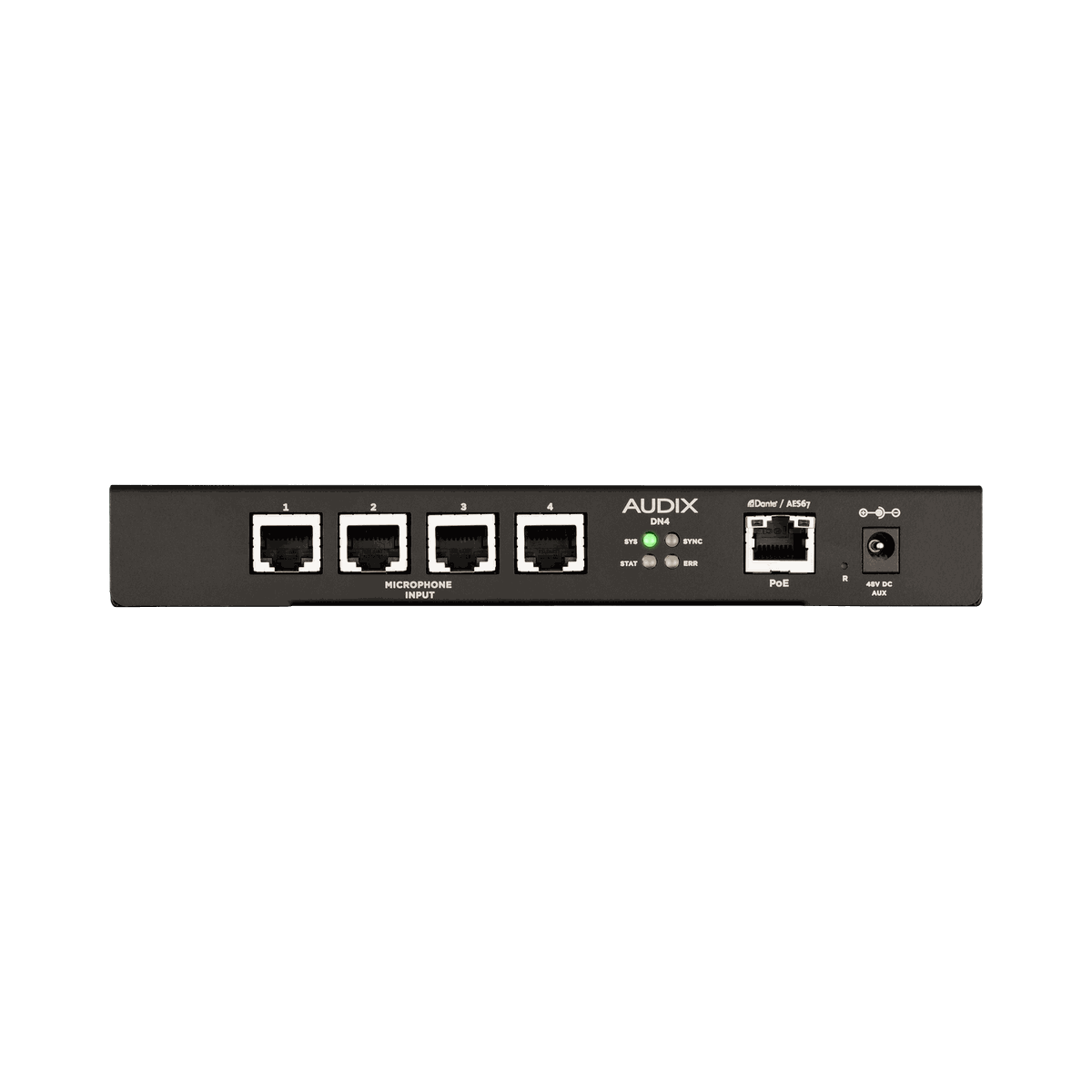 Audix DN4 4-Channel Analog Microphone to Dante Interface - view 2