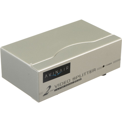 Avinair Spitfire 2-Port VGA Splitter (250 MHz, Metal Case)