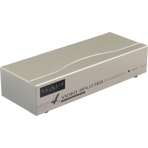 Avinair Spitfire 4-Port VGA Splitter (250 MHz, Metal Case)