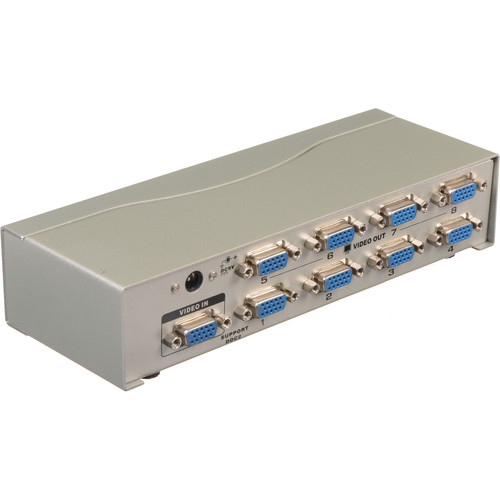 Avinair Spitfire 8-Port VGA Splitter (250 MHz, Metal Case) - view 2