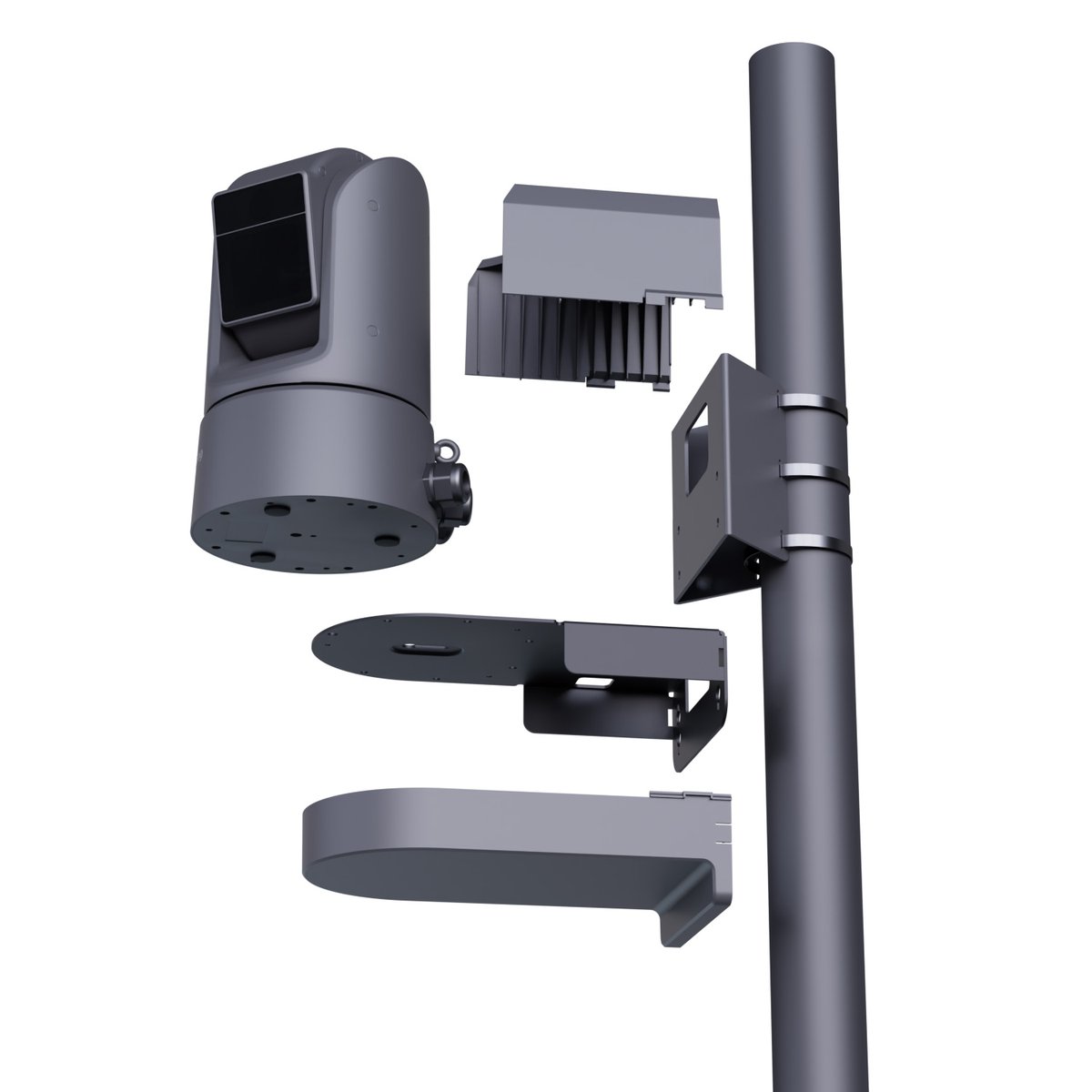 BirdDog Pole Mount Adapter for O4 Outdoor PTZ (Grey) - view 2