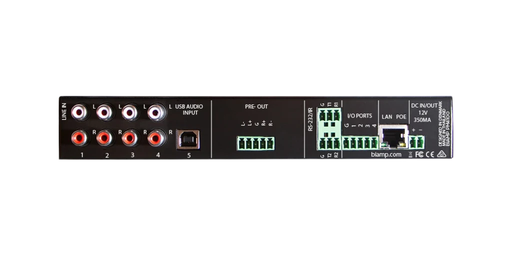 Biamp Commercial Audio PM4100 Preamplifier - view 2