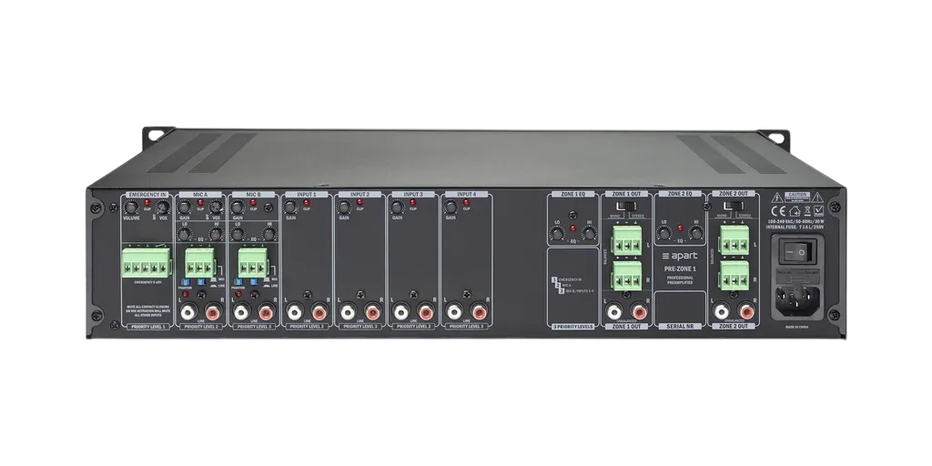 Biamp Commercial Audio PREZONE1 Preamplifier - view 2