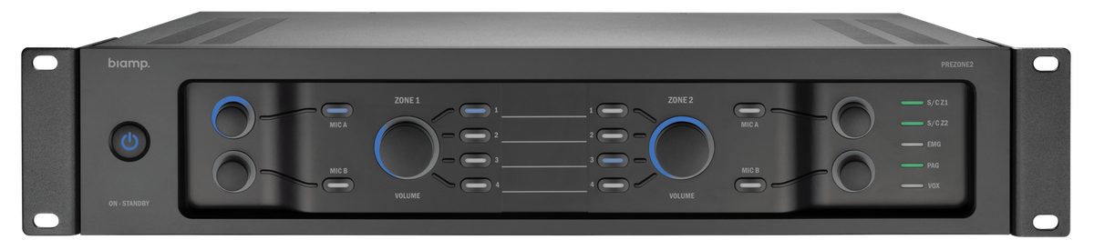 Biamp Commercial Audio PREZONE2 Preamplifier