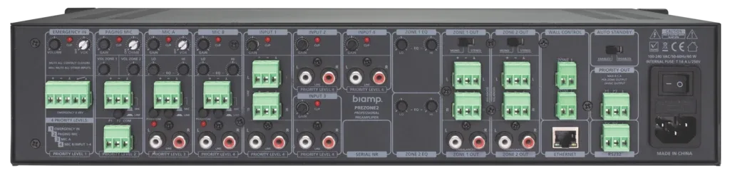 Biamp Commercial Audio PREZONE2 Preamplifier - view 2