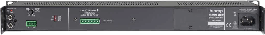 Biamp Commercial Audio REVAMP1120T Power Amplifier - view 2