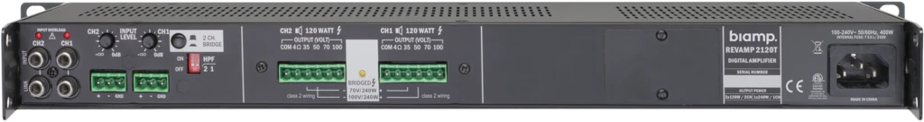 Biamp Commercial Audio REVAMP2120T Power Amplifier - view 2