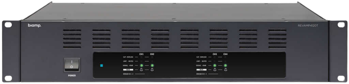 Biamp Commercial Audio REVAMP4120T Power Amplifier product image
