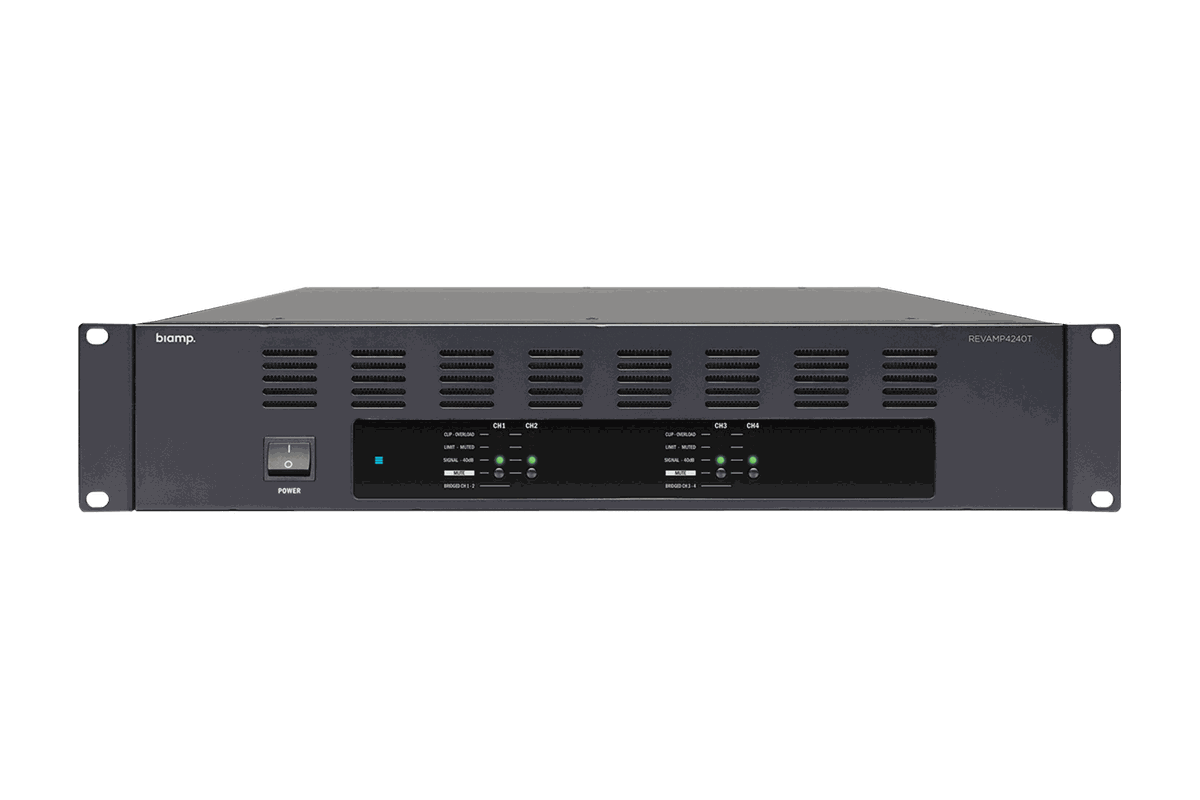Biamp Commercial Audio REVAMP4240T Power Amplifier product image