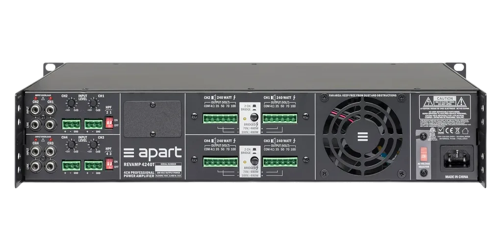 Biamp Commercial Audio REVAMP4240T Power Amplifier - view 2