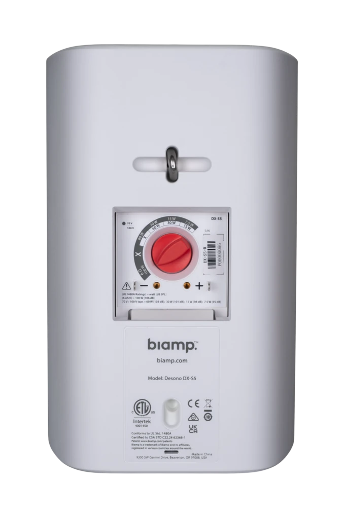 Biamp Desono DX-S5-W Surface-Mount Loudspeaker (White) - view 5