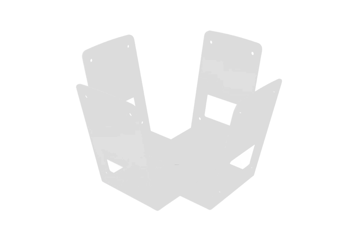 Biamp Desono MASKCW Double V-Shaped Cluster Bracket - view 2