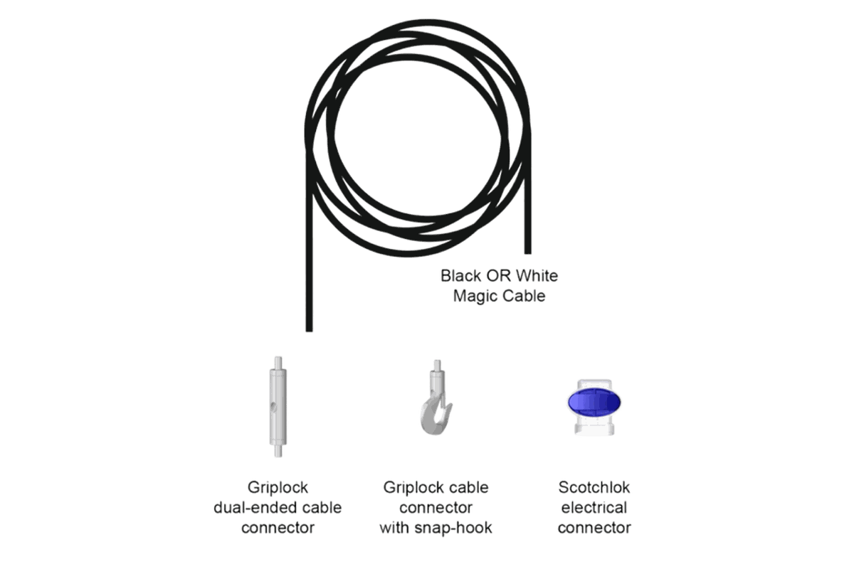 Biamp Desono MC-PHK16 Magic Cable Pendant Hang Kit (16-Foot, 12-Pack)