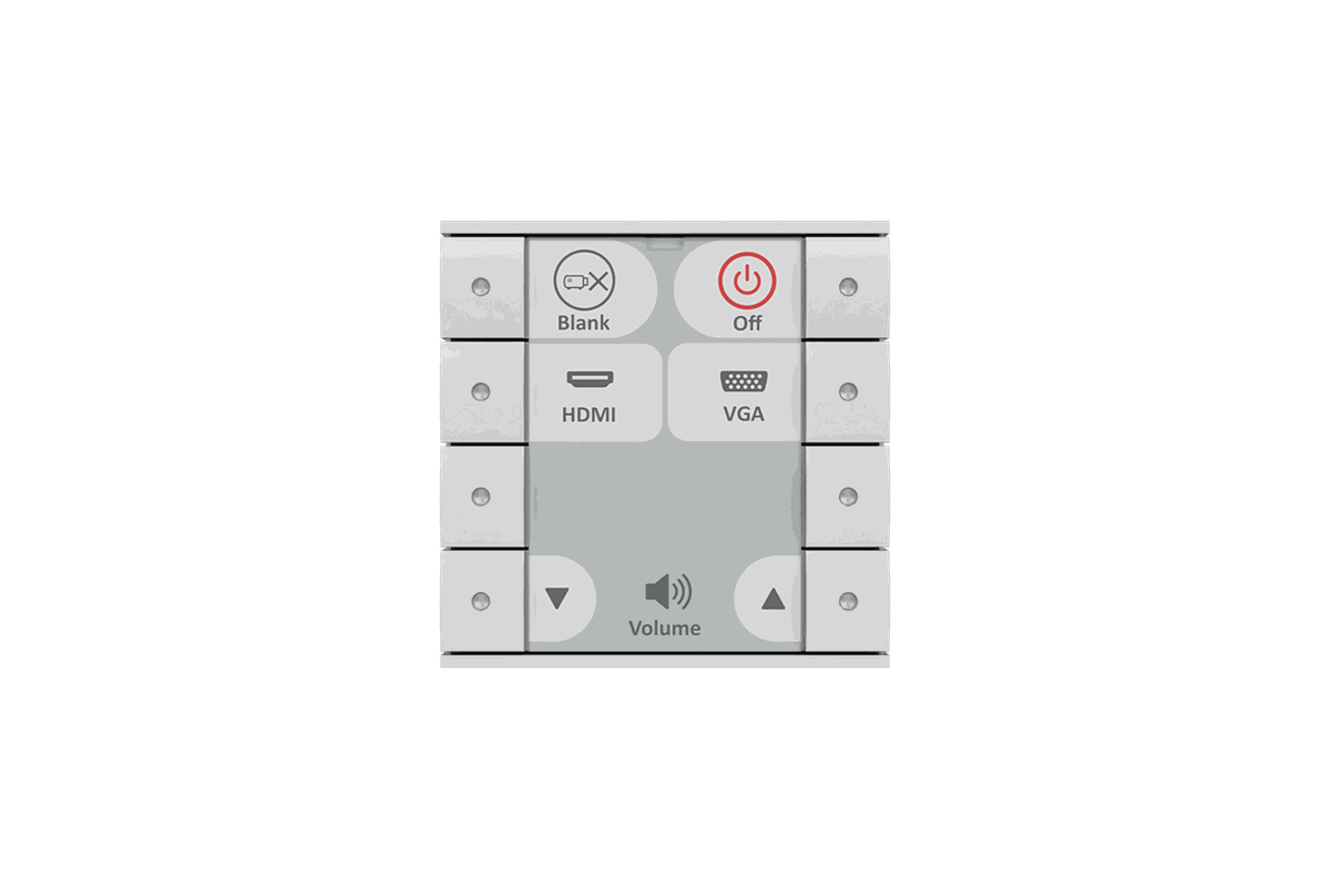 Biamp Impera Echo 8EUW White Keypad