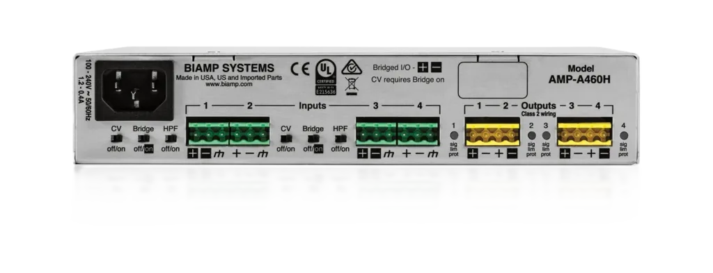 Biamp Tesira AMP-A460H Amplifier - view 3