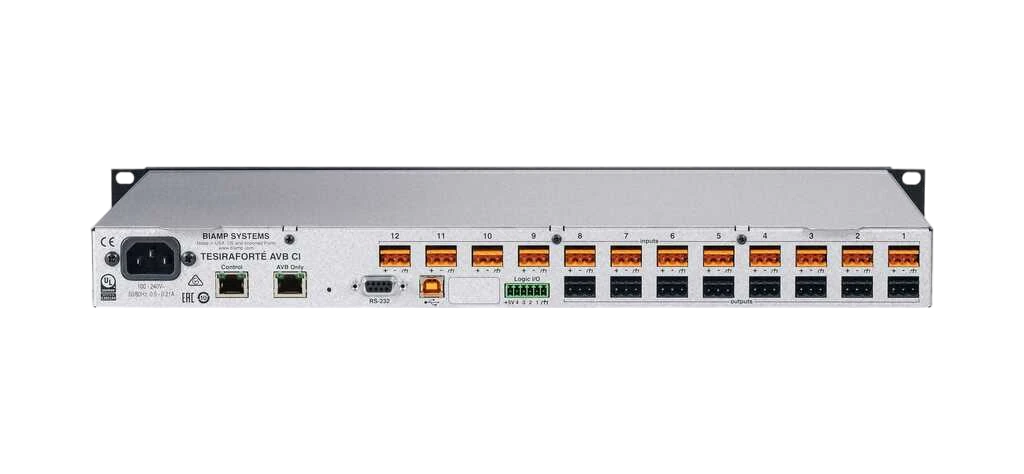 Biamp TesiraFORTE AVB CI Fixed I/O DSP - view 2