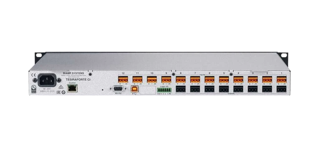 Biamp TesiraFORTE CI Fixed I/O DSP - view 2